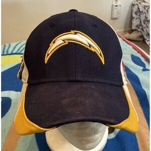 Reebok LA Chargers Stretch Fit Hat / Cap Lightning Bolts Embroidered OSFM